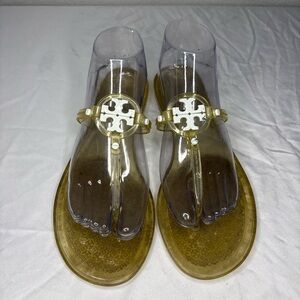 Tory Burch Transparent Yellow Sandals